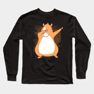 Guinea Pig Dabbing Pet Funny Birthday Gift Long Sleeve T-Shirt